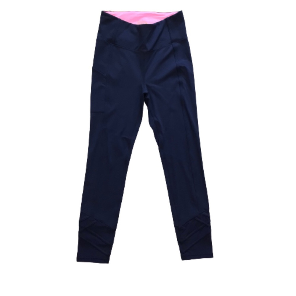 Lilly Pulitzer Luxletic Navy 26” Weekender High Rise Leggings Medium - Picture 4 of 16